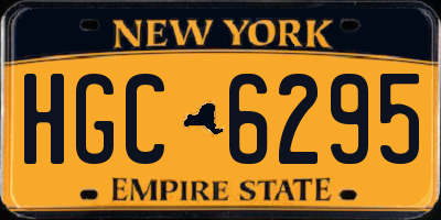 NY license plate HGC6295