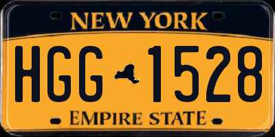 NY license plate HGG1528