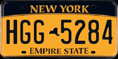 NY license plate HGG5284