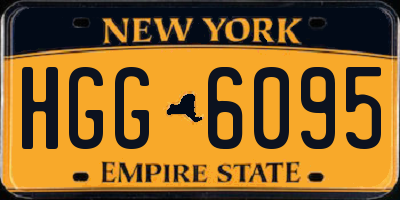 NY license plate HGG6095