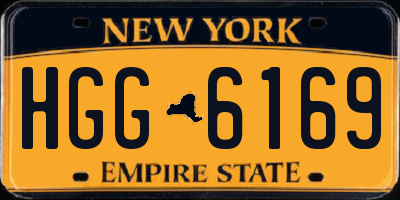 NY license plate HGG6169