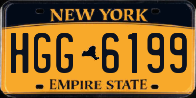NY license plate HGG6199