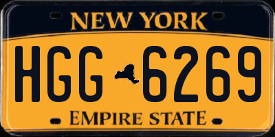 NY license plate HGG6269