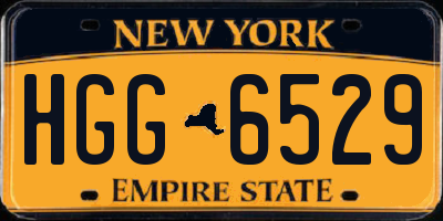 NY license plate HGG6529