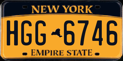 NY license plate HGG6746
