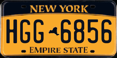 NY license plate HGG6856