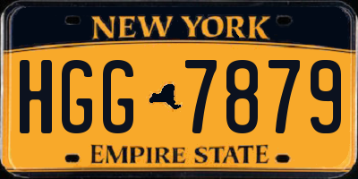 NY license plate HGG7879