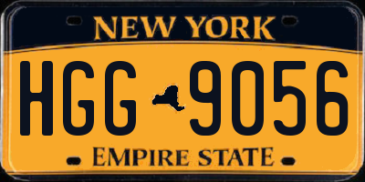NY license plate HGG9056