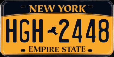NY license plate HGH2448