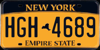 NY license plate HGH4689