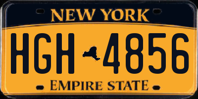 NY license plate HGH4856