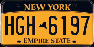 NY license plate HGH6197