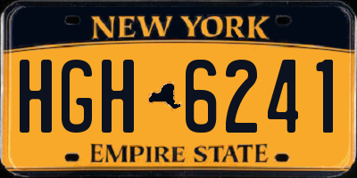 NY license plate HGH6241