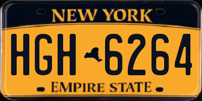 NY license plate HGH6264
