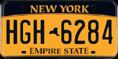 NY license plate HGH6284