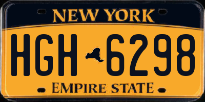 NY license plate HGH6298