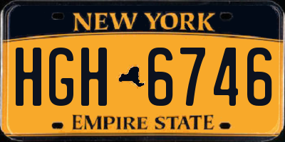 NY license plate HGH6746