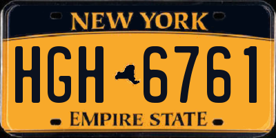 NY license plate HGH6761