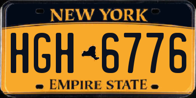 NY license plate HGH6776