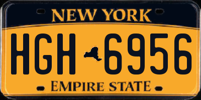 NY license plate HGH6956