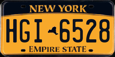 NY license plate HGI6528