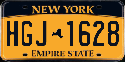 NY license plate HGJ1628