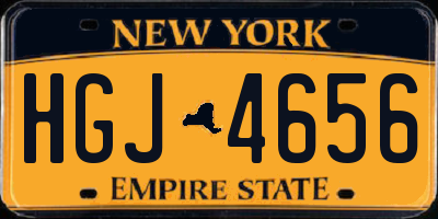 NY license plate HGJ4656