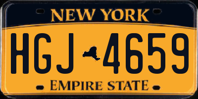 NY license plate HGJ4659