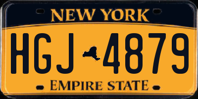 NY license plate HGJ4879