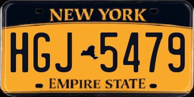 NY license plate HGJ5479