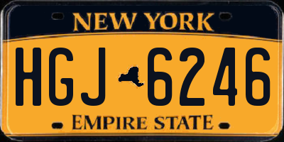 NY license plate HGJ6246