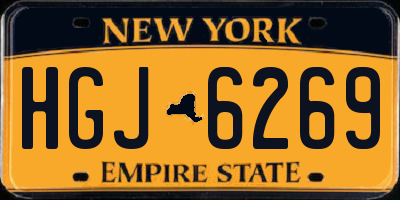 NY license plate HGJ6269