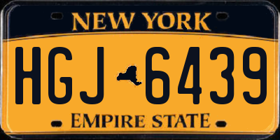 NY license plate HGJ6439