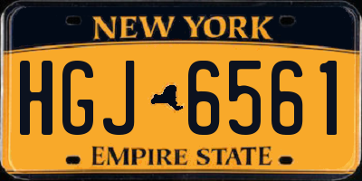 NY license plate HGJ6561