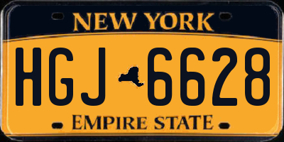 NY license plate HGJ6628