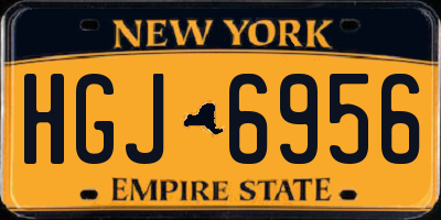 NY license plate HGJ6956
