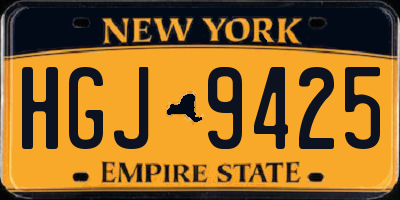 NY license plate HGJ9425