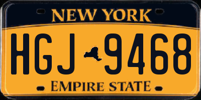 NY license plate HGJ9468