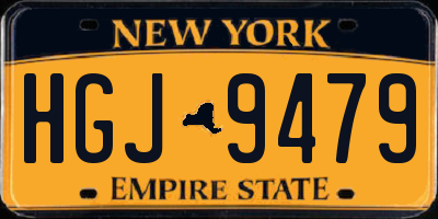 NY license plate HGJ9479