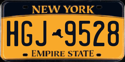 NY license plate HGJ9528