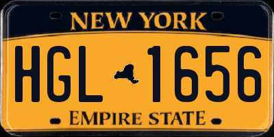 NY license plate HGL1656
