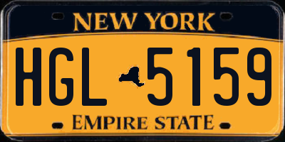 NY license plate HGL5159