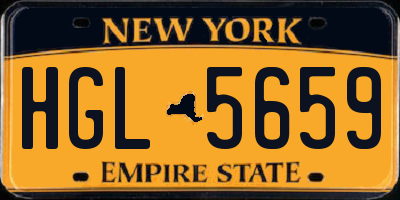 NY license plate HGL5659