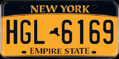 NY license plate HGL6169