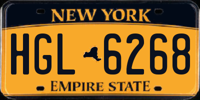 NY license plate HGL6268