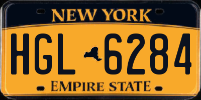 NY license plate HGL6284