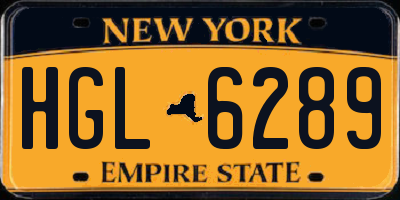 NY license plate HGL6289