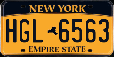 NY license plate HGL6563