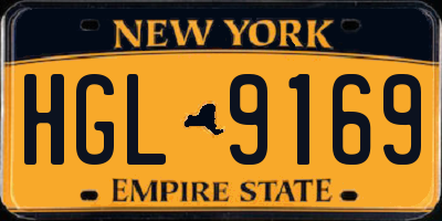 NY license plate HGL9169