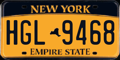 NY license plate HGL9468